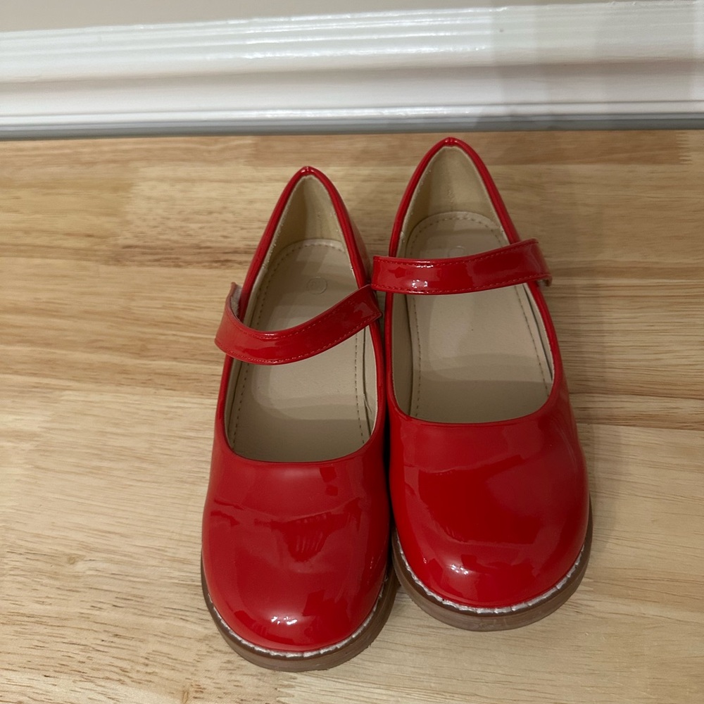 Red Kids Mary Jane Shoes